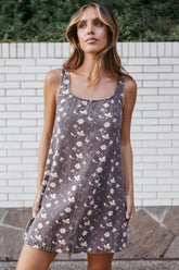 Abbott Mini Dress - Brown Floral